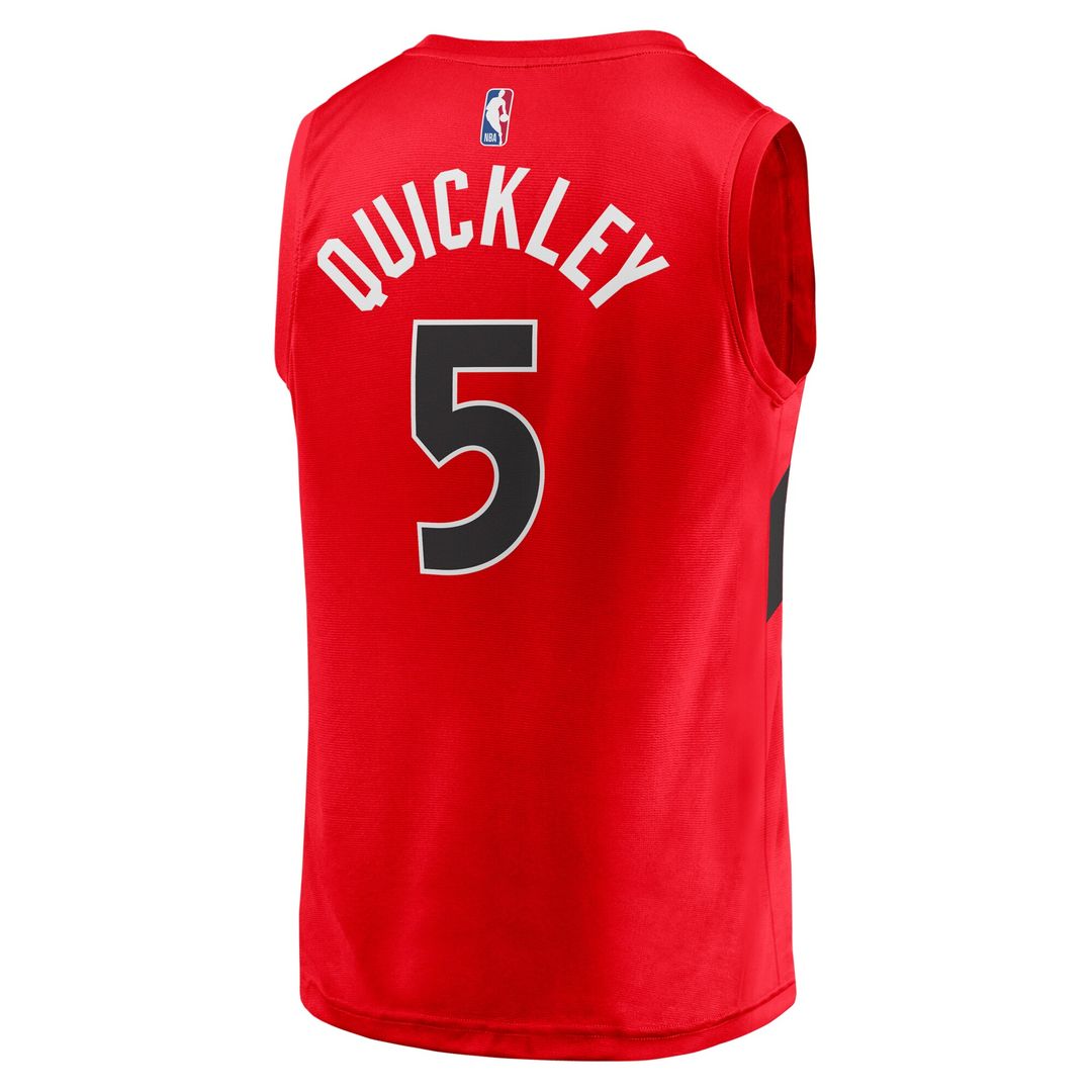 Toronto Raptors Immanuel Quickley Fanatics Fast Break Player Jersey - Icon Edition - Red