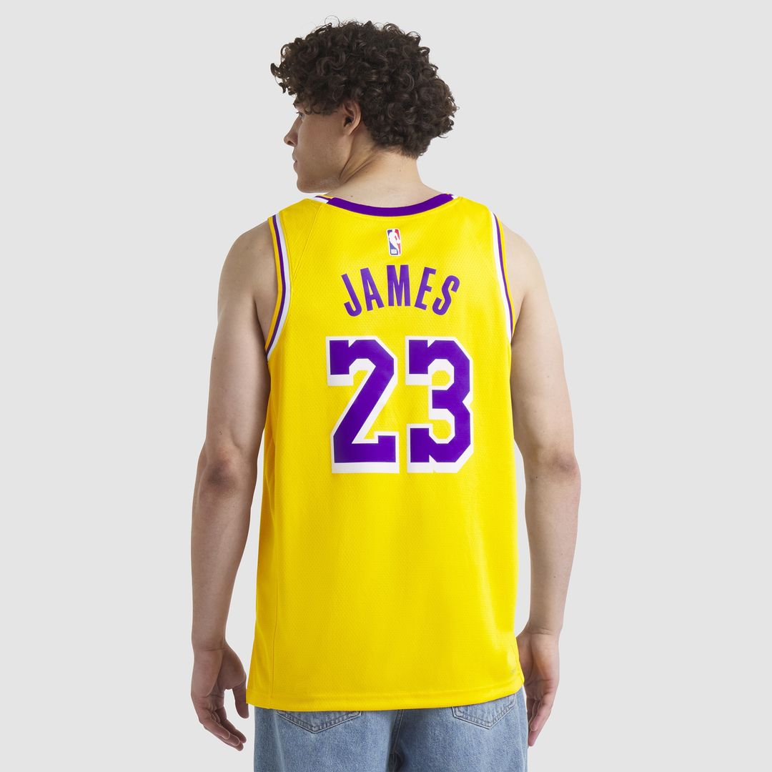 Los Angeles Lakers LeBron James Nike Unisex Swingman Jersey - Association Edition - White