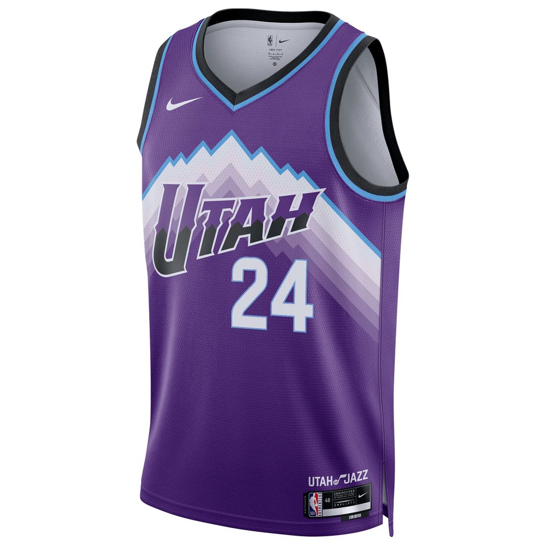 Utah Jazz Walker Kessler Nike Unisex Swingman Jersey - Icon Edition - Purple