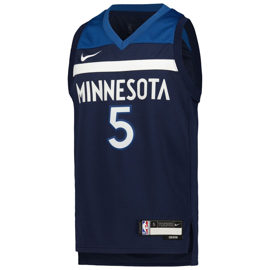 Minnesota Timberwolves Anthony Edwards Nike Youth Swingman Jersey - Icon Edition - Navy