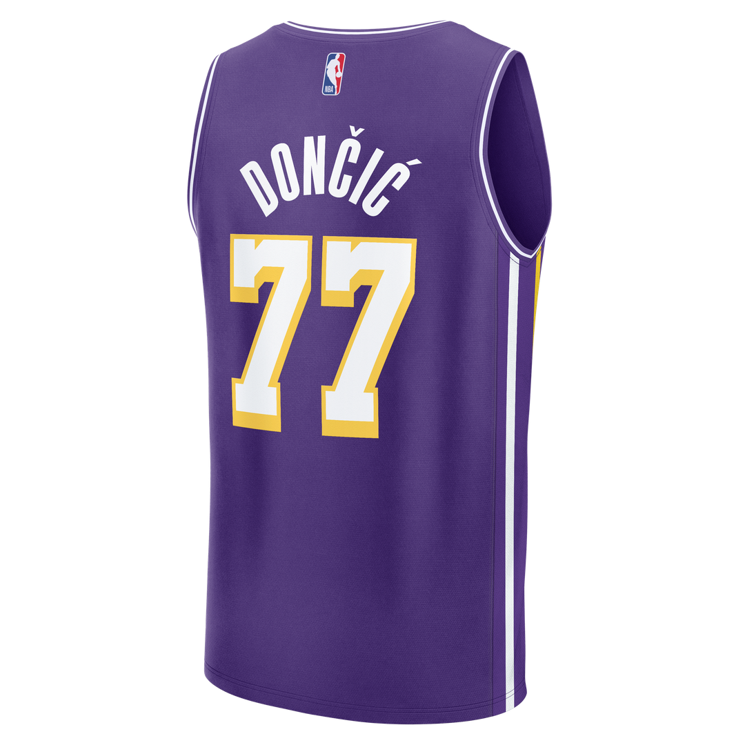 Los Angeles Lakers Luka Dončić Fanatics Youth Fast Break Jersey - Statement Edition - Purple