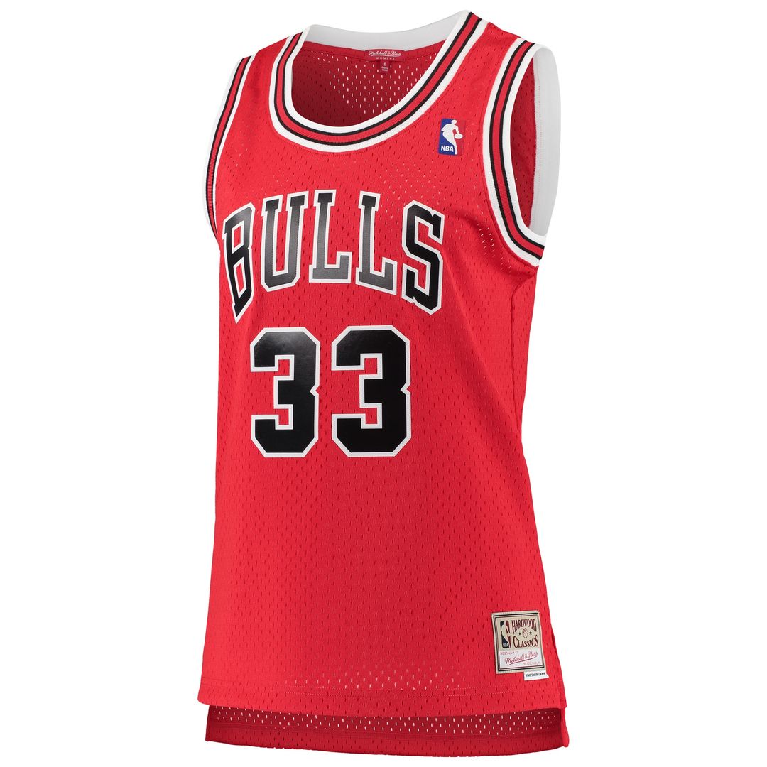 Chicago Bulls Scottie Pippen Mitchell & Ness Women's 1997/98 Hardwood Classics Swingman Jersey - Red
