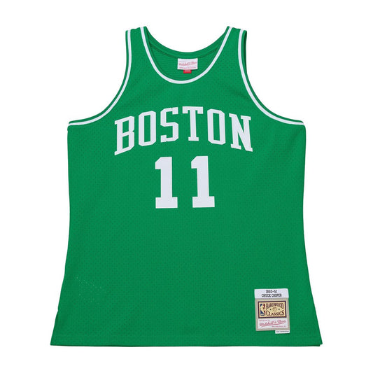 Boston Celtics Chuck Cooper Mitchell & Ness 1950 - 51 Pioneers Swingman Jersey - Kelly Green