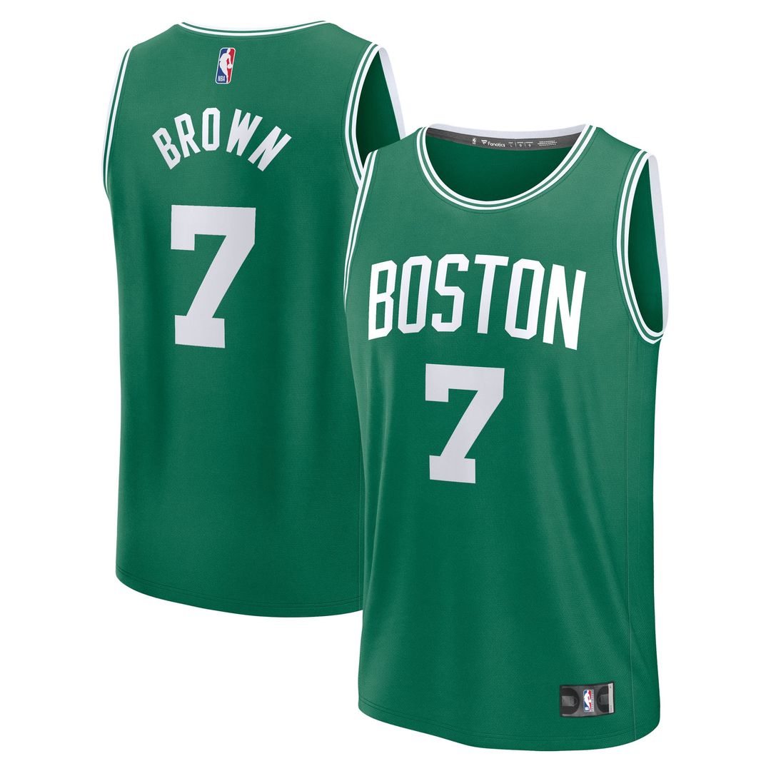 Boston Celtics Jaylen Brown Fanatics Fast Break Replica Player Jersey - Icon Edition - Kelly Green