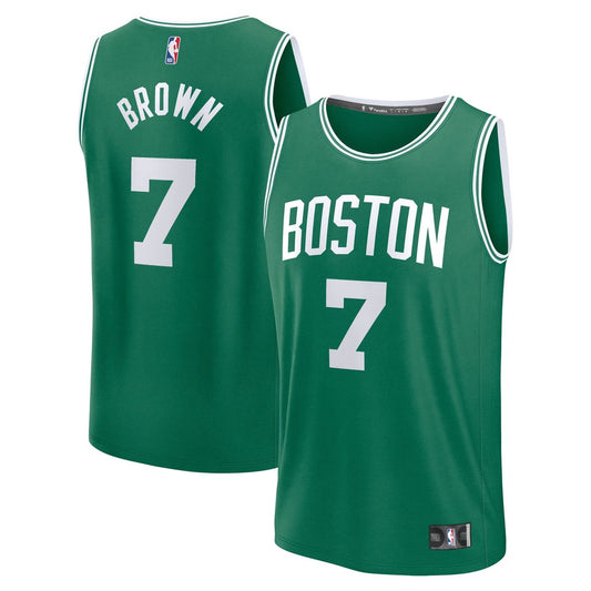 Boston Celtics Jaylen Brown Fanatics Fast Break Replica Player Jersey - Icon Edition - Kelly Green