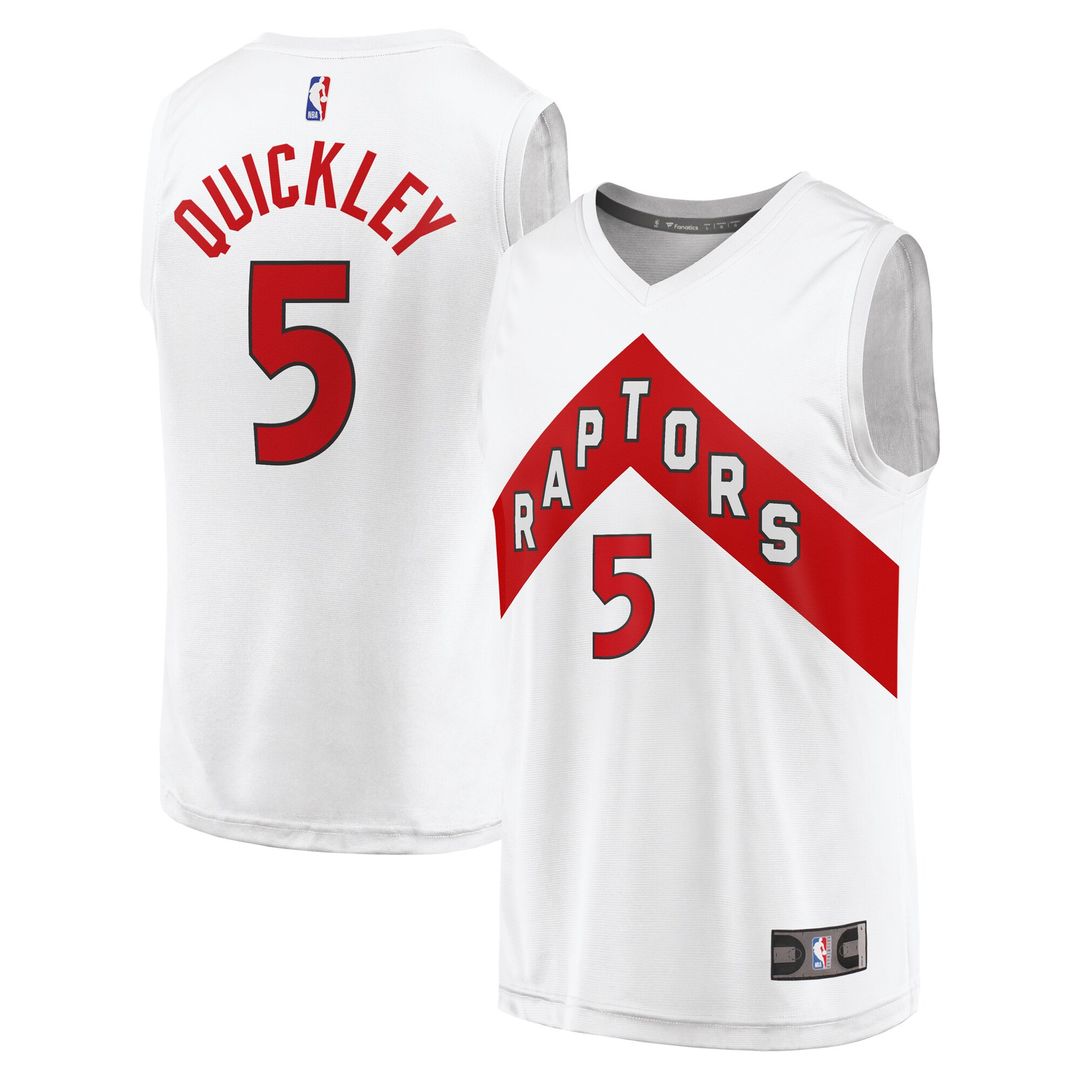 Toronto Raptors Immanuel Quickley Fanatics Fast Break Player Jersey - Association Edition - White