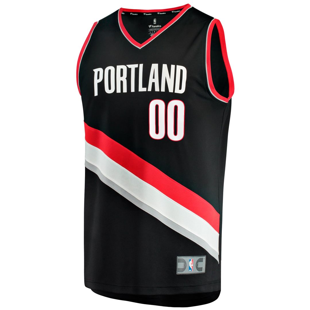 Portland Trail Blazers Scoot Henderson Fanatics Fast Break Replica Jersey - Icon Edition - Black