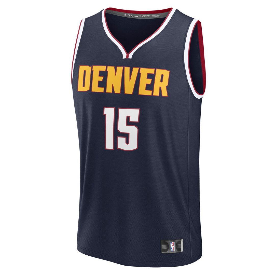 Denver Nuggets Nikola Jokic Fanatics Fast Break Replica Player Jersey - Icon Edition - Navy