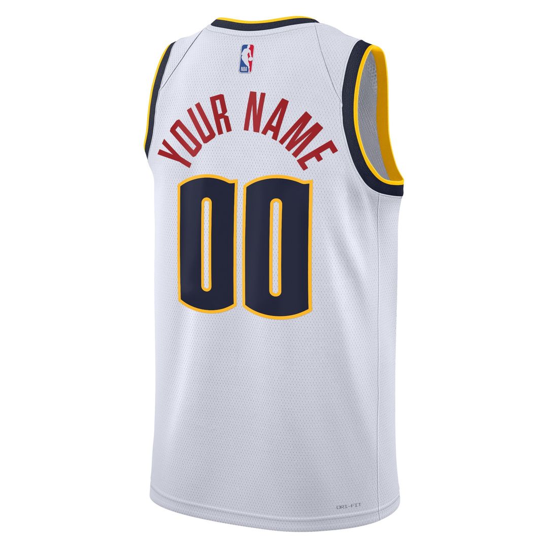 Denver Nuggets Nike Unisex Swingman Custom Jersey Navy - Icon Edition