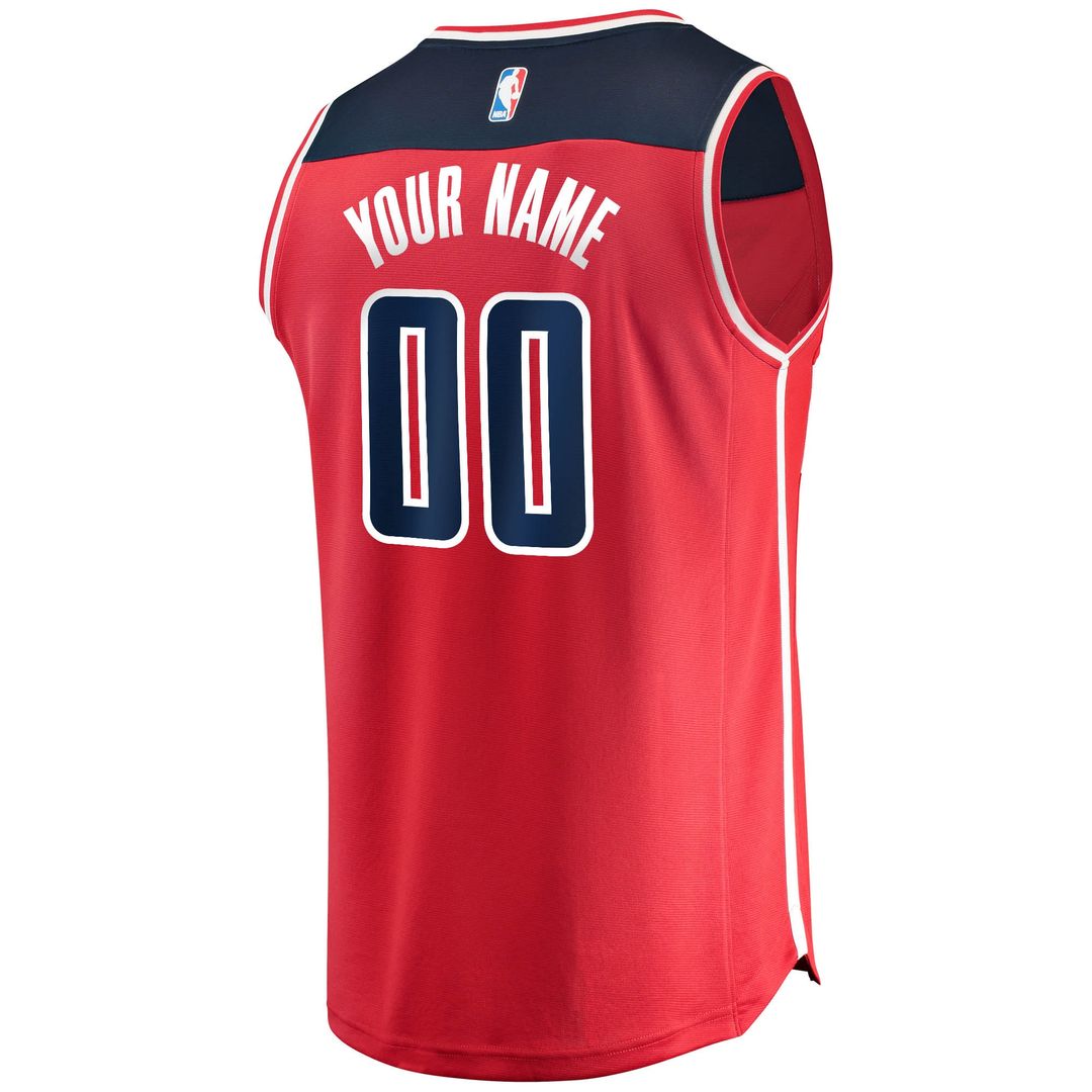 Washington Wizards Fanatics Youth Fast Break Custom Replica Jersey Red - Icon Edition