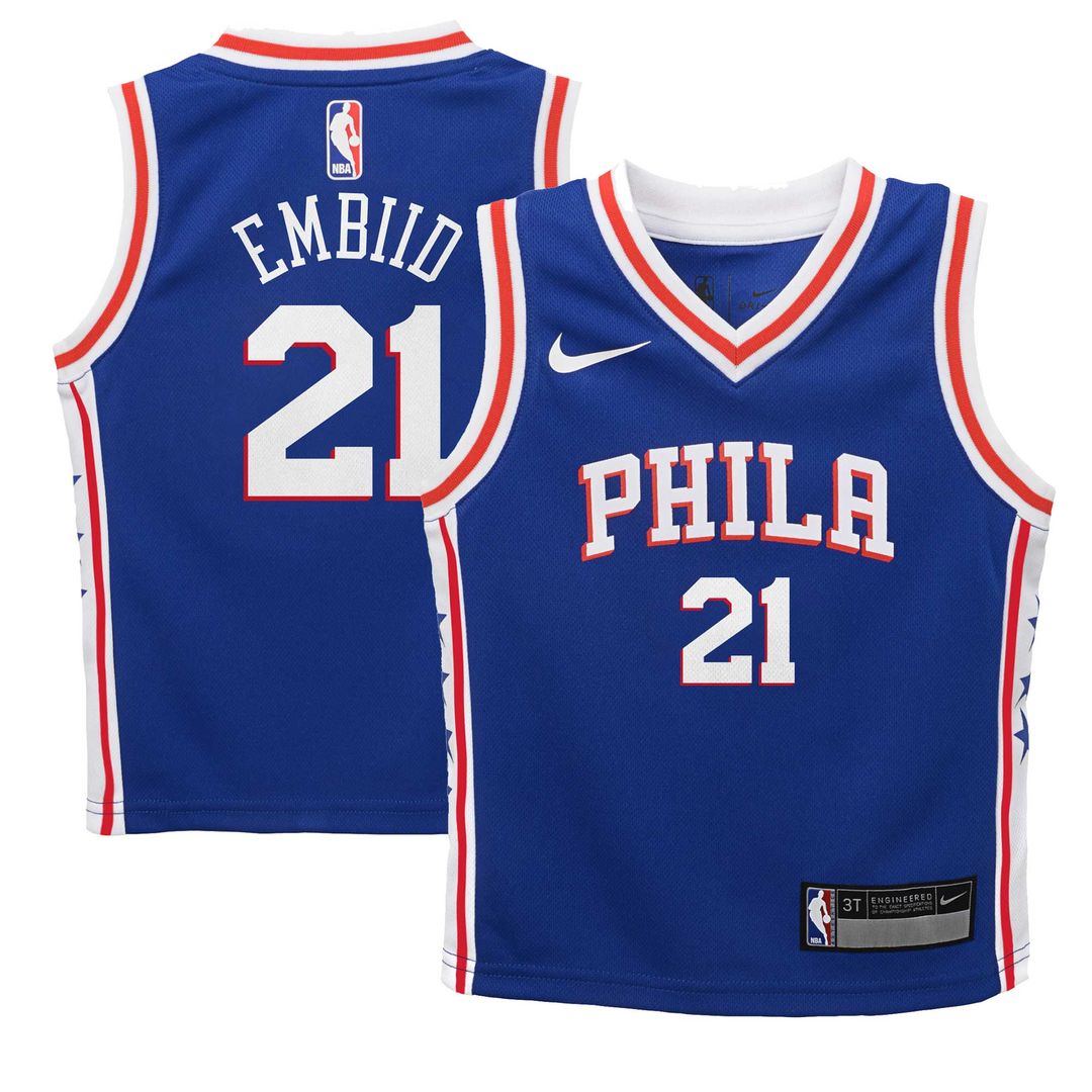 Philadelphia 76ers Joel Embiid Nike Preschool Swingman Player Jersey - Icon Edition - Royal