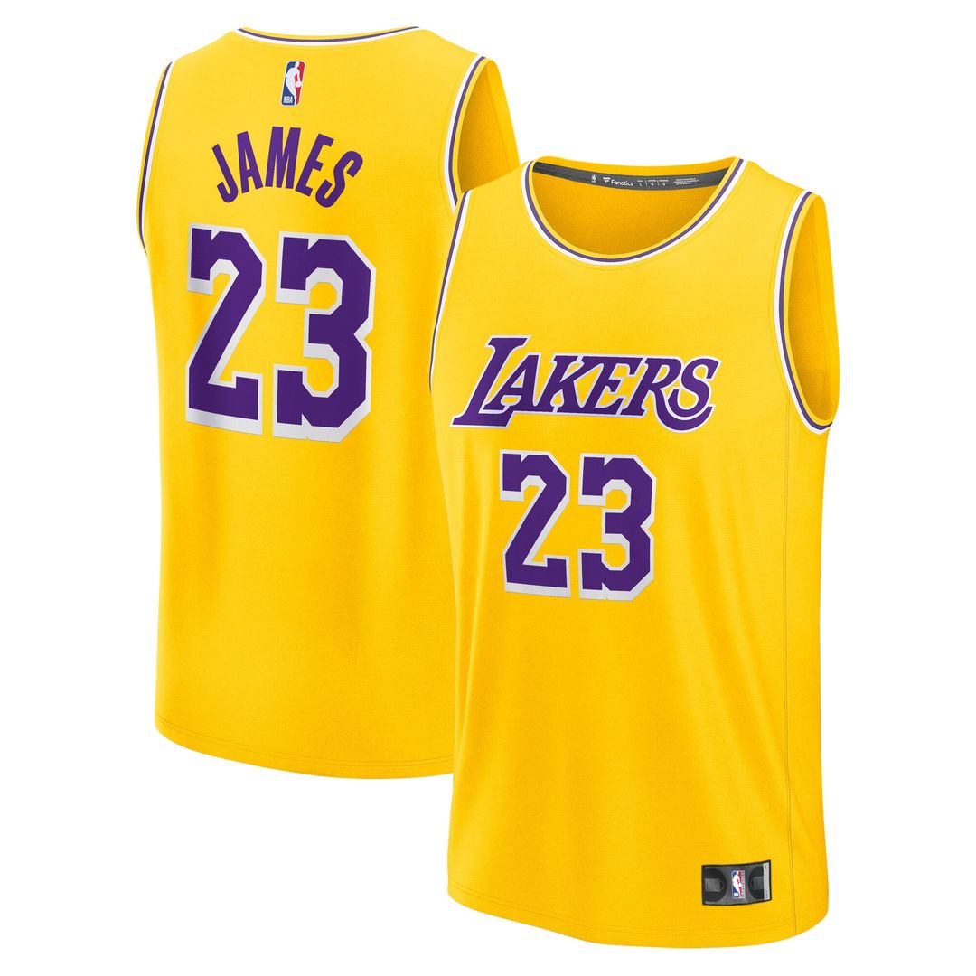 Los Angeles Lakers LeBron James Fanatics Youth Fast Break Replica Player Jersey - Icon Edition - Gold