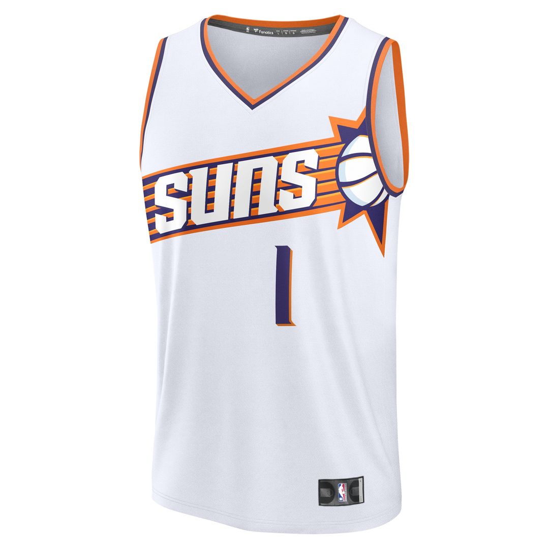Phoenix Suns Devin Booker Fanatics Fast Break Replica Player Jersey - Association Edition - White