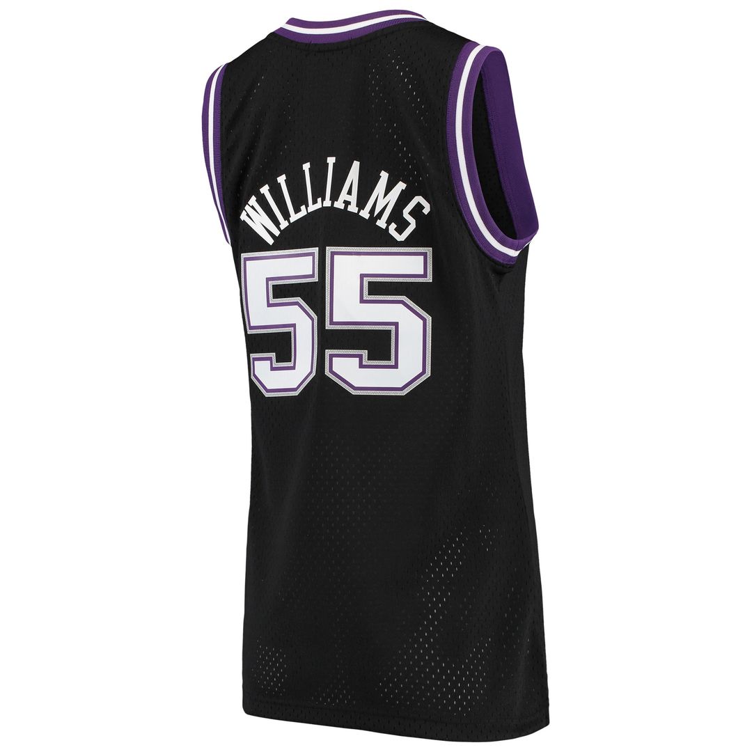 Sacramento Kings Jason Williams Mitchell & Ness Women's 2000/01 Hardwood Classics Swingman Jersey - Black