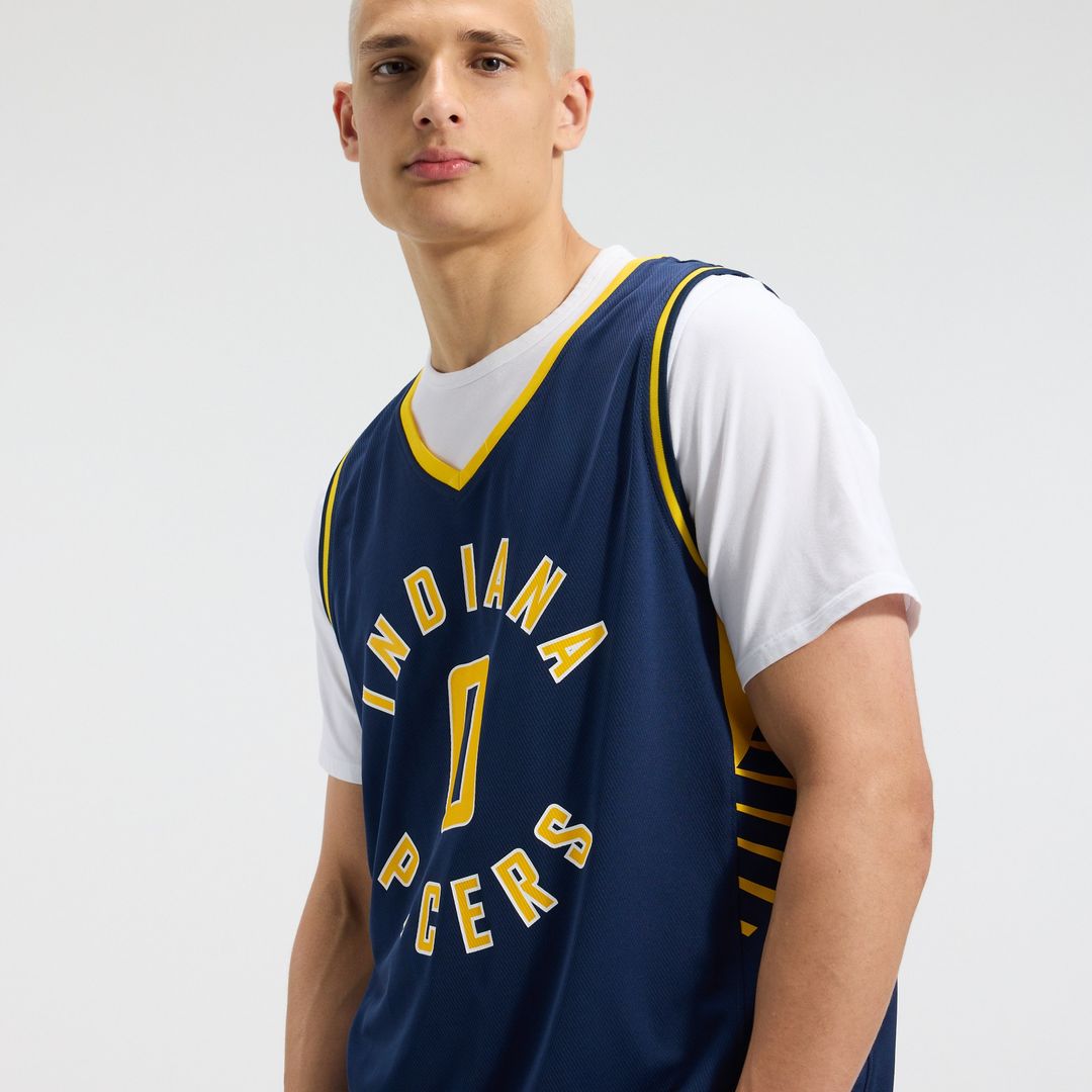 Indiana Pacers Tyrese Haliburton Fanatics Fast Break Replica Jersey - Navy - Icon Edition