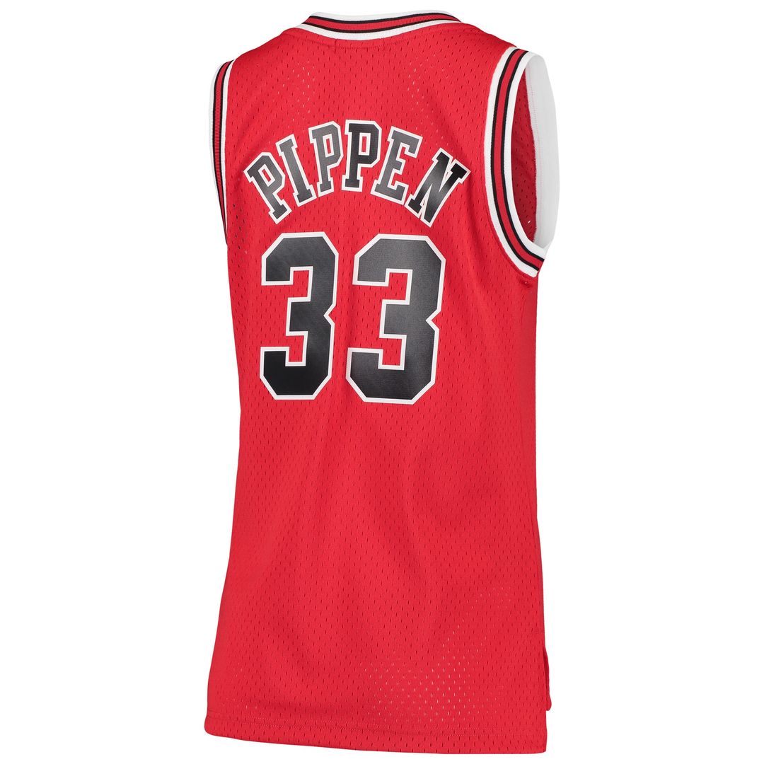 Chicago Bulls Scottie Pippen Mitchell & Ness Women's 1997/98 Hardwood Classics Swingman Jersey - Red