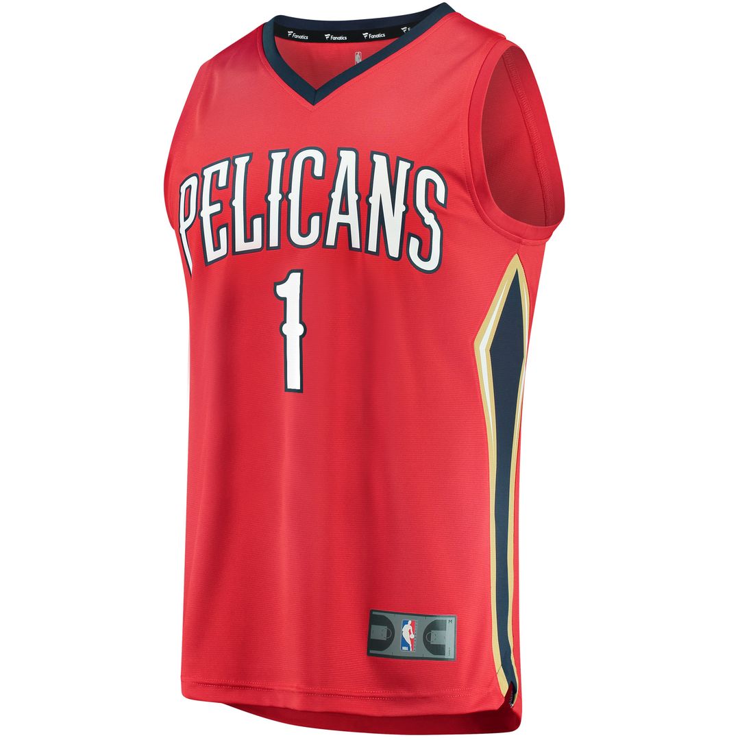 New Orleans Pelicans Zion Williamson Fanatics Replica Fast Break Jersey Red - Statement Edition