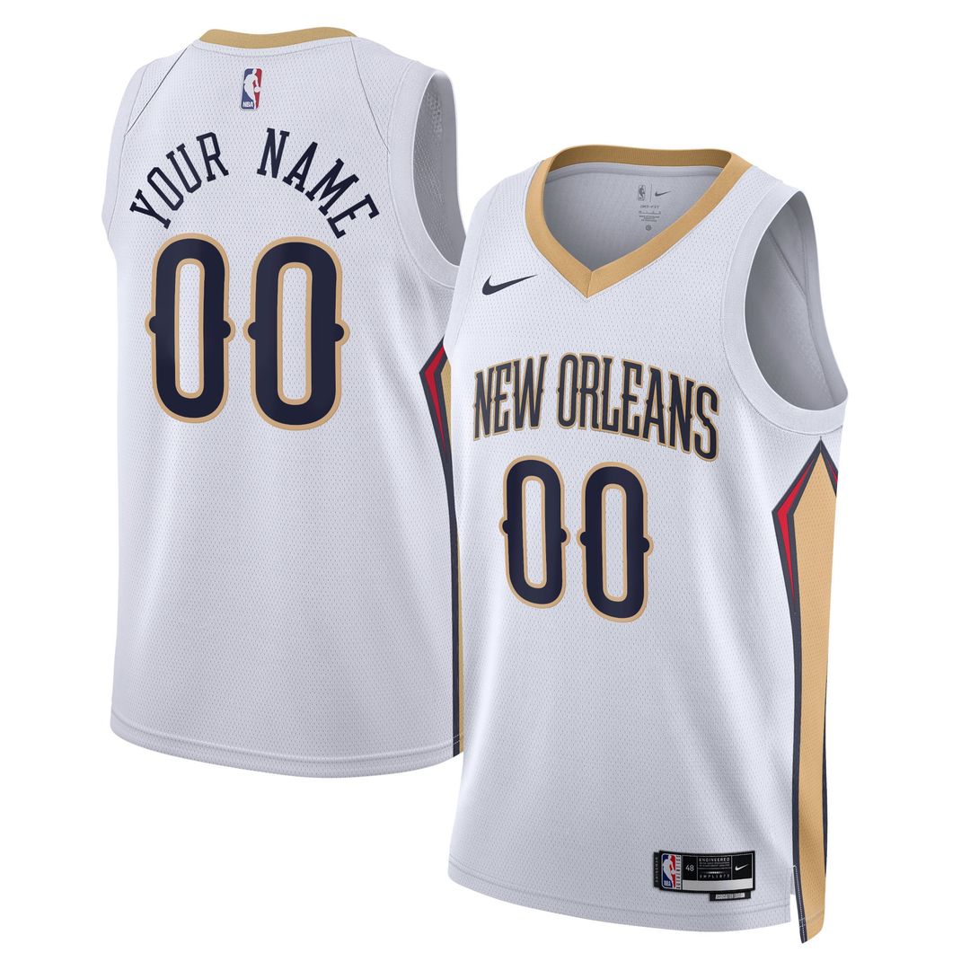 New Orleans Pelicans Nike Unisex 2022/23 Swingman Custom Jersey Navy - Icon Edition