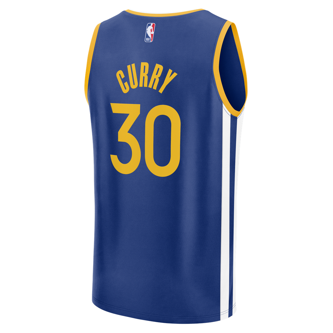 Golden State Warriors Stephen Curry Fanatics Fast Break Replica Jersey - Icon Edition - Royal