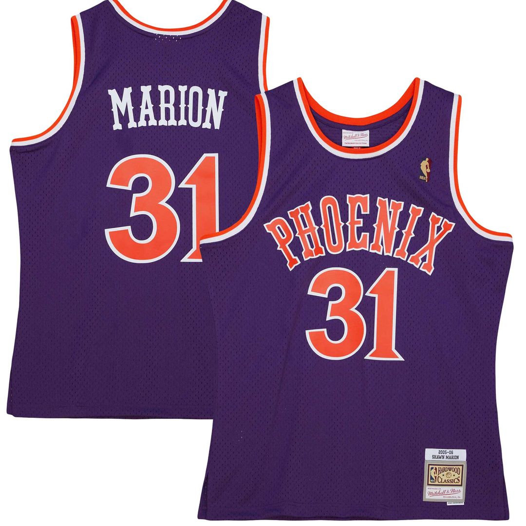 Phoenix Suns Shawn Marion Mitchell & Ness 2005/06 Hardwood Classics Swingman Jersey - Purple