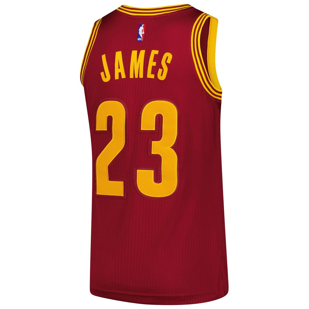 Cleveland Cavaliers LeBron James Mitchell & Ness Hardwood Classics 2015/16 Authentic Jersey - Wine
