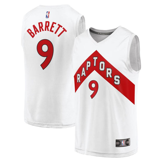 Toronto Raptors RJ Barrett Fanatics Fast Break Player Jersey - Association Edition - White