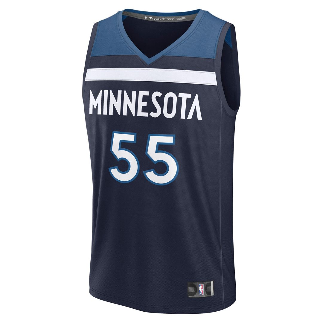 Minnesota Timberwolves Luka Garza Fanatics Fast Break Replica Player Jersey - Icon Edition - Navy