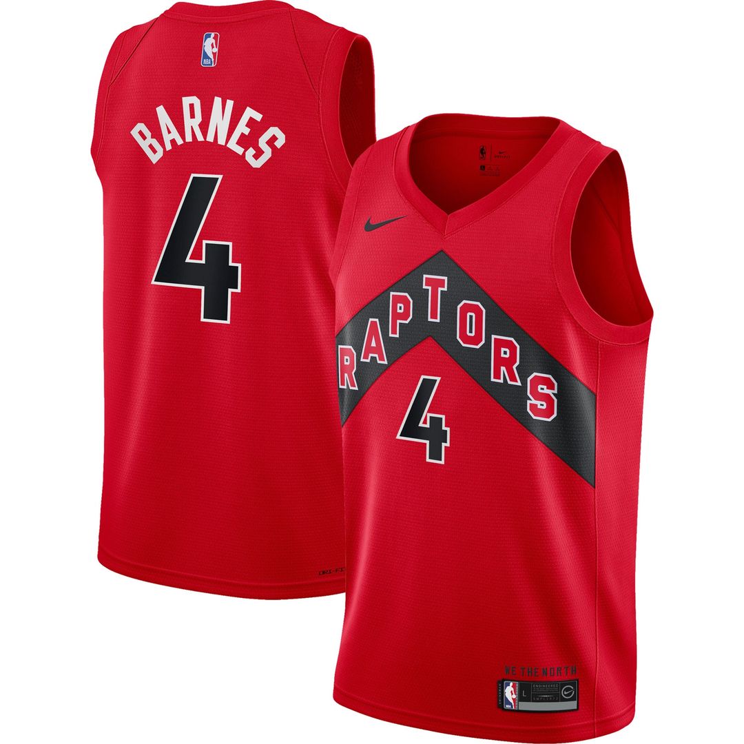 Toronto Raptors Scottie Barnes Nike Youth Swingman Jersey - Icon Edition - Red