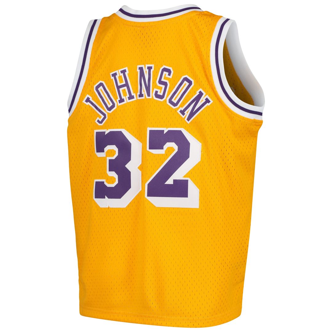 Los Angeles Lakers Magic Johnson Mitchell & Ness Youth Swingman Throwback Jersey - Gold