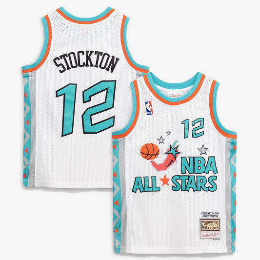 John Stockton 1996 NBA All - Star Game Mitchell & Ness Youth Hardwood Classics Swingman Jersey - White
