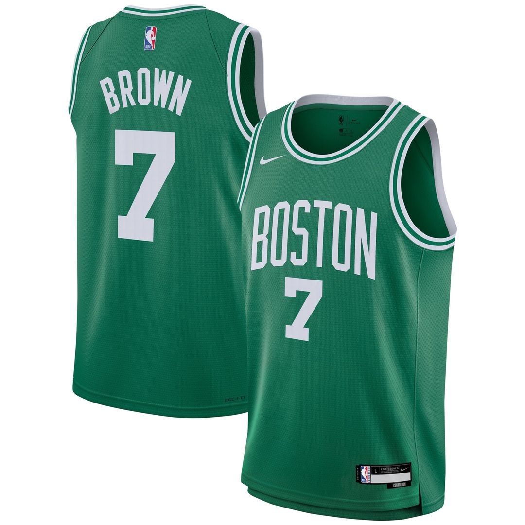 Boston Celtics Jaylen Brown Nike Youth Swingman Jersey - Icon Edition - Kelly Green