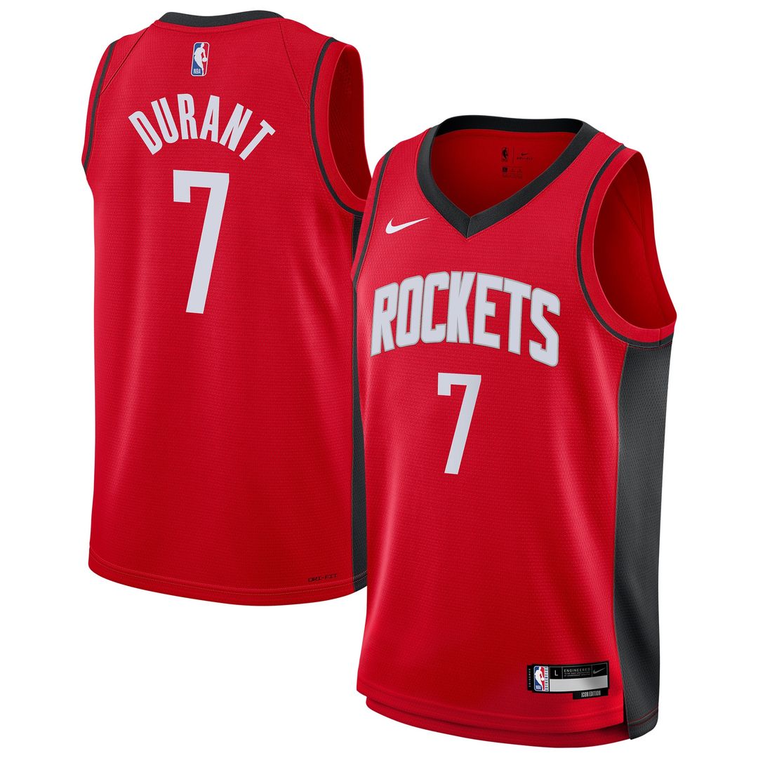 Houston Rockets Kevin Durant Nike Youth Swingman Jersey - Icon Edition - Red