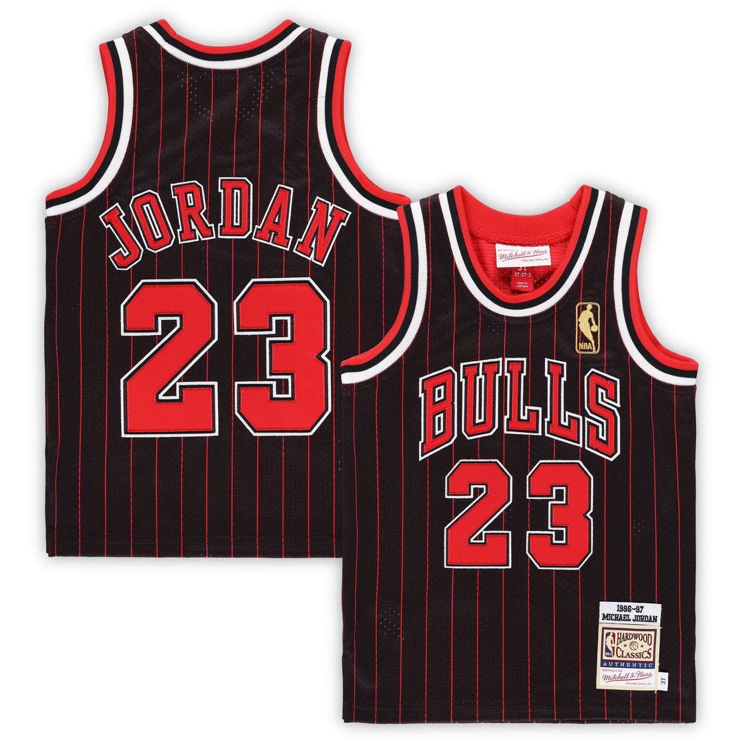 Chicago Bulls Michael Jordan Mitchell & Ness Toddler 1996/97 Hardwood Classics Authentic Jersey - Black
