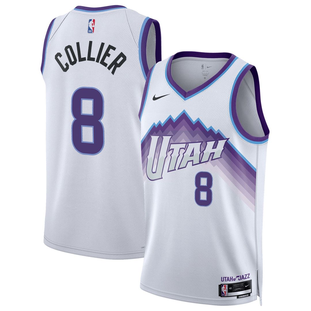 Utah Jazz Isaiah Collier Nike Unisex Swingman Jersey - Association Edition - White