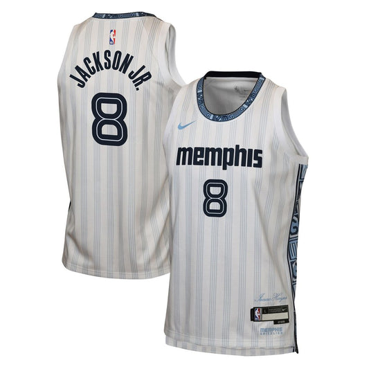 Memphis Grizzlies Jaren Jackson Jr. Nike Youth 2025/26 City Edition Swingman Jersey - White