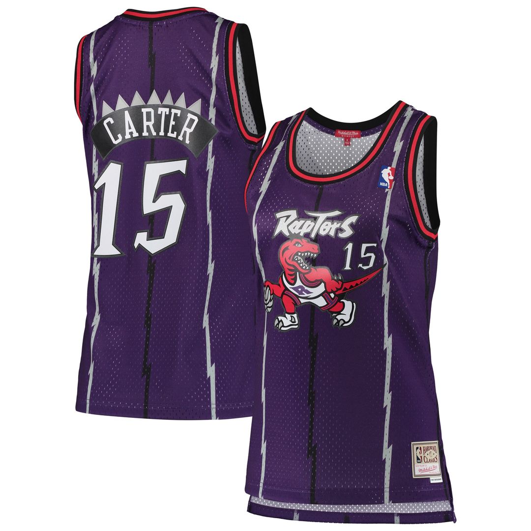 Toronto Raptors Vince Carter Mitchell & Ness Women's 1998/99 Hardwood Classics Swingman Jersey - Purple