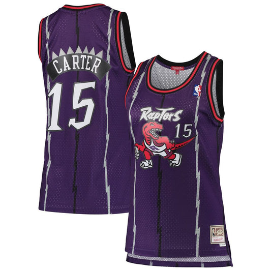 Toronto Raptors Vince Carter Mitchell & Ness Women's 1998/99 Hardwood Classics Swingman Jersey - Purple