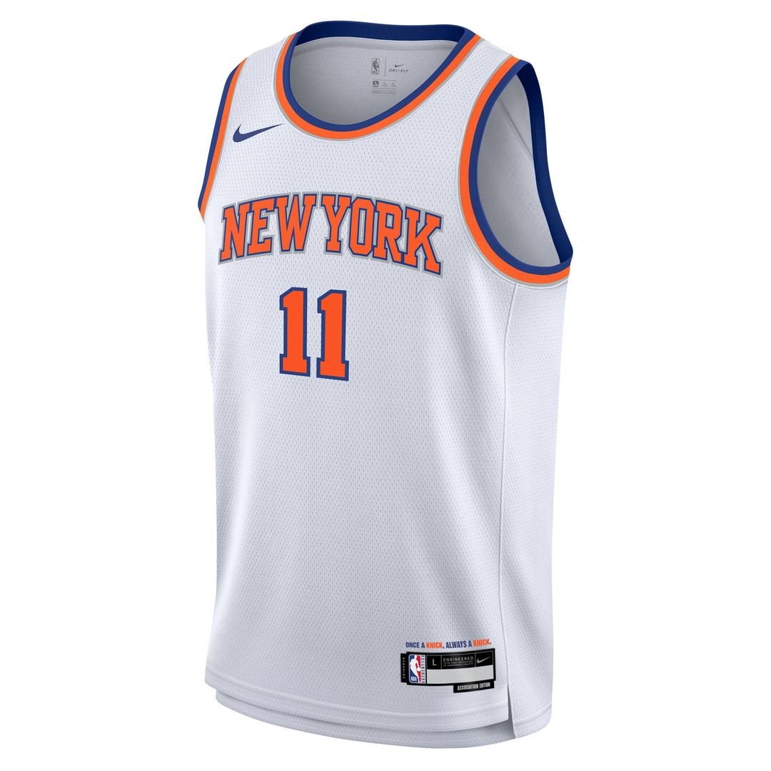 New York Knicks Jalen Brunson Nike Youth Association Swingman Jersey - White