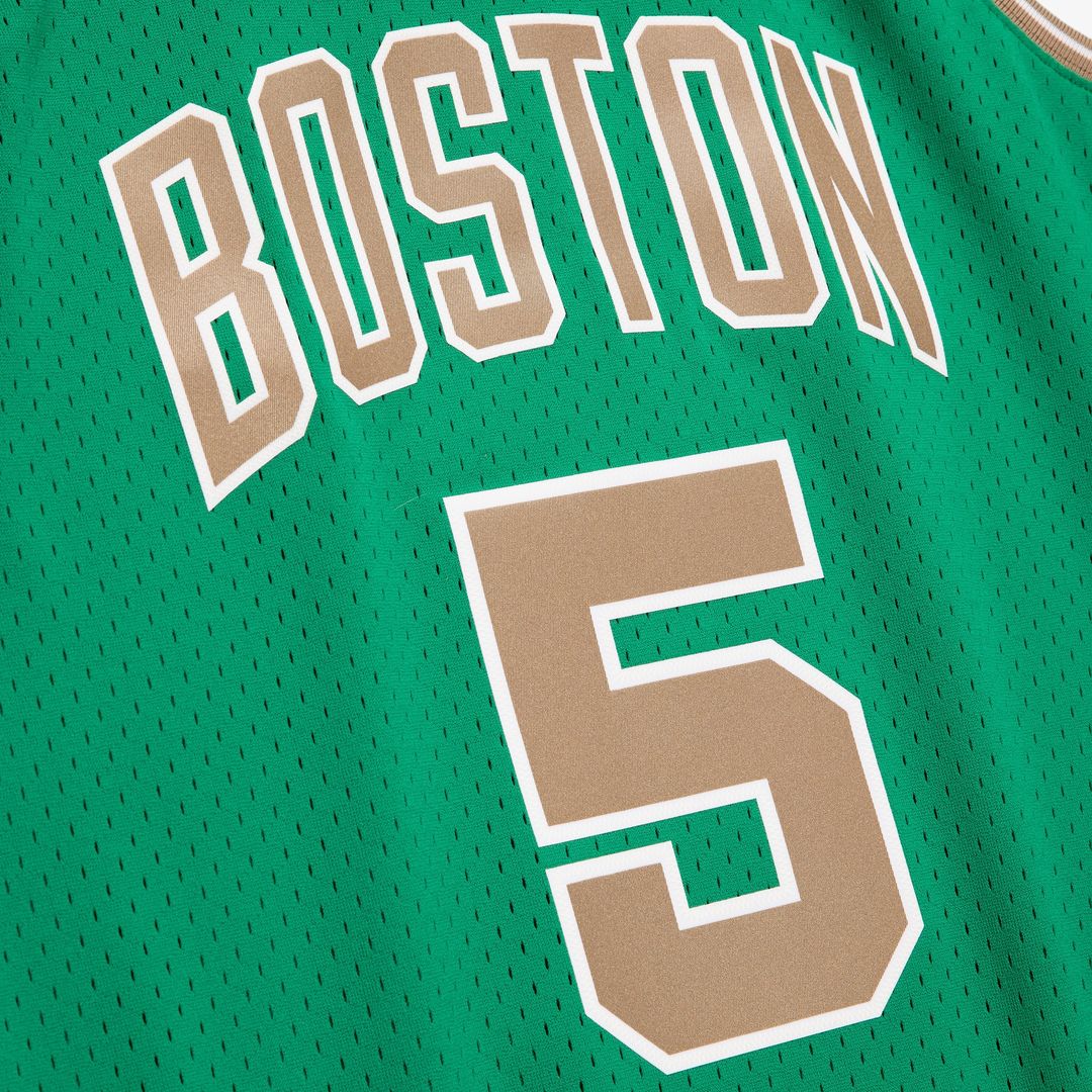 Boston Celtics Kevin Garnett Mitchell & Ness 2007 - 08 Hardwood Classics Swingman Jersey - Kelly Green