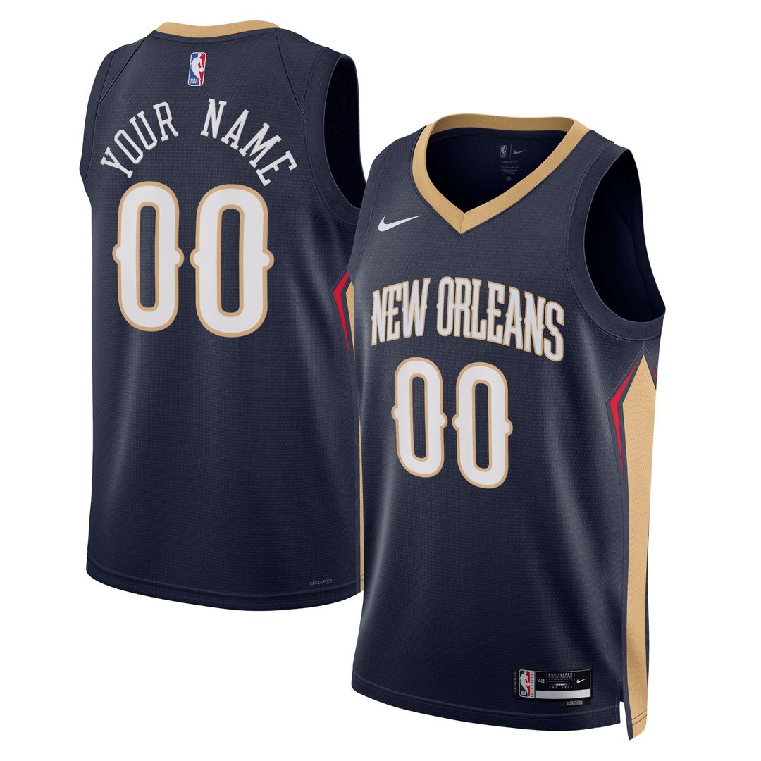 New Orleans Pelicans Nike Unisex Swingman Custom Jersey White - Association Edition