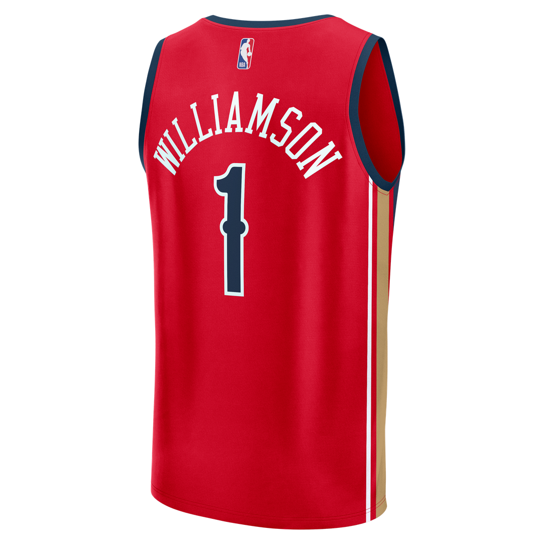 New Orleans Pelicans Zion Williamson Fanatics Youth Fast Break Player Jersey - Statement Edition - Red