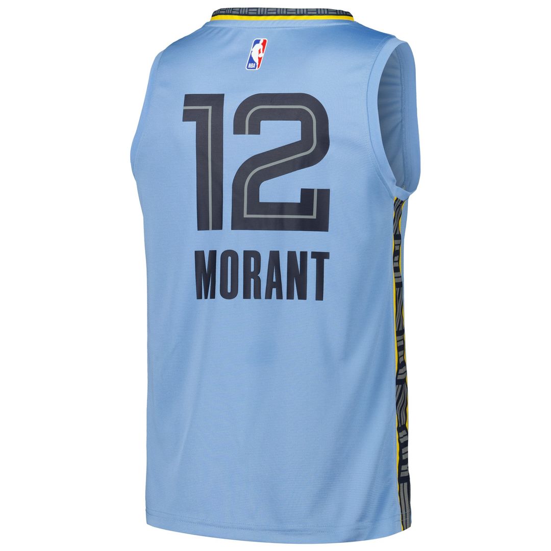 Memphis Grizzlies Ja Morant Fanatics Fast Break Replica Player Jersey - Statement Edition - Light Blue