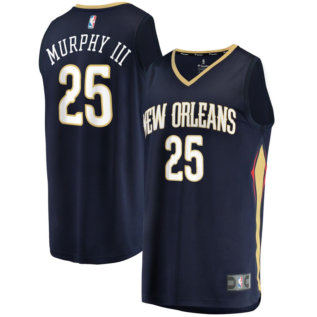 New Orleans Pelicans Trey Murphy III Fanatics Fast Break Replica Jersey - Icon Edition - Navy
