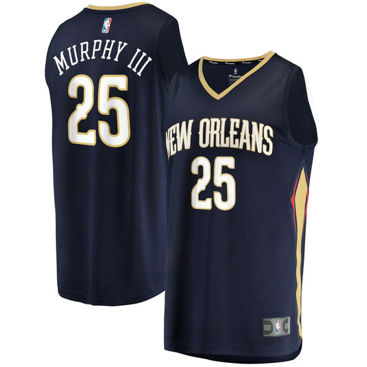 New Orleans Pelicans Trey Murphy III Fanatics Fast Break Replica Jersey - Icon Edition - Navy