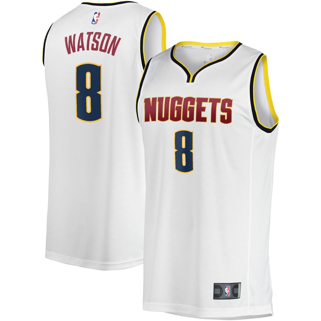 Denver Nuggets Peyton Watson Fanatics Fast Break Player Jersey - Association Edition - White