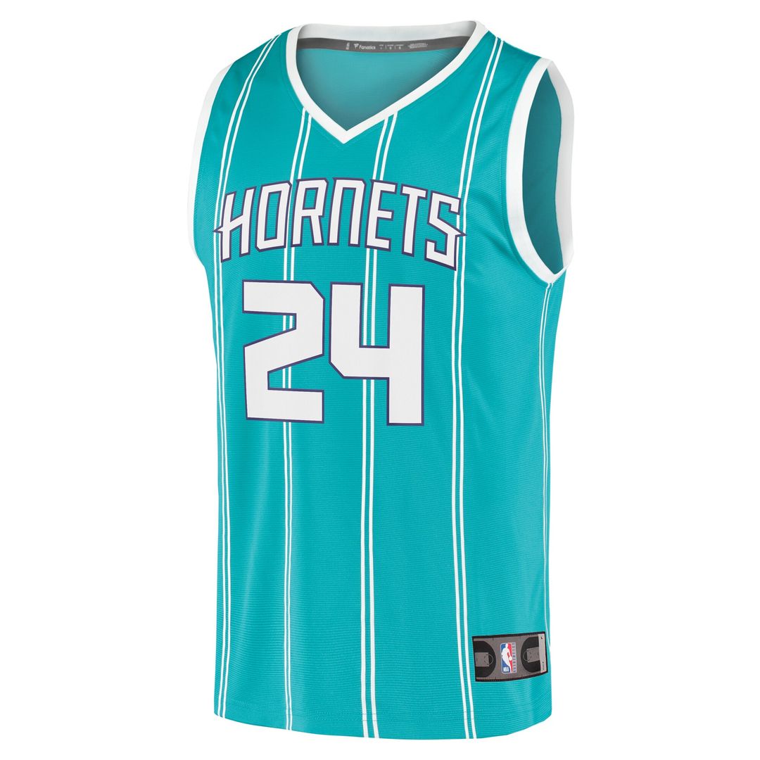 Charlotte Hornets Brandon Miller Fanatics Fast Break Replica Jersey - Icon Edition - Teal