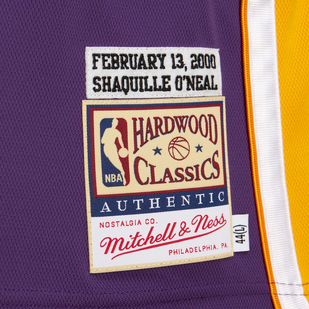 Los Angeles Lakers Shaquille O'Neal Mitchell & Ness 2000 NBA All - Star Game Authentic Jersey - Purple