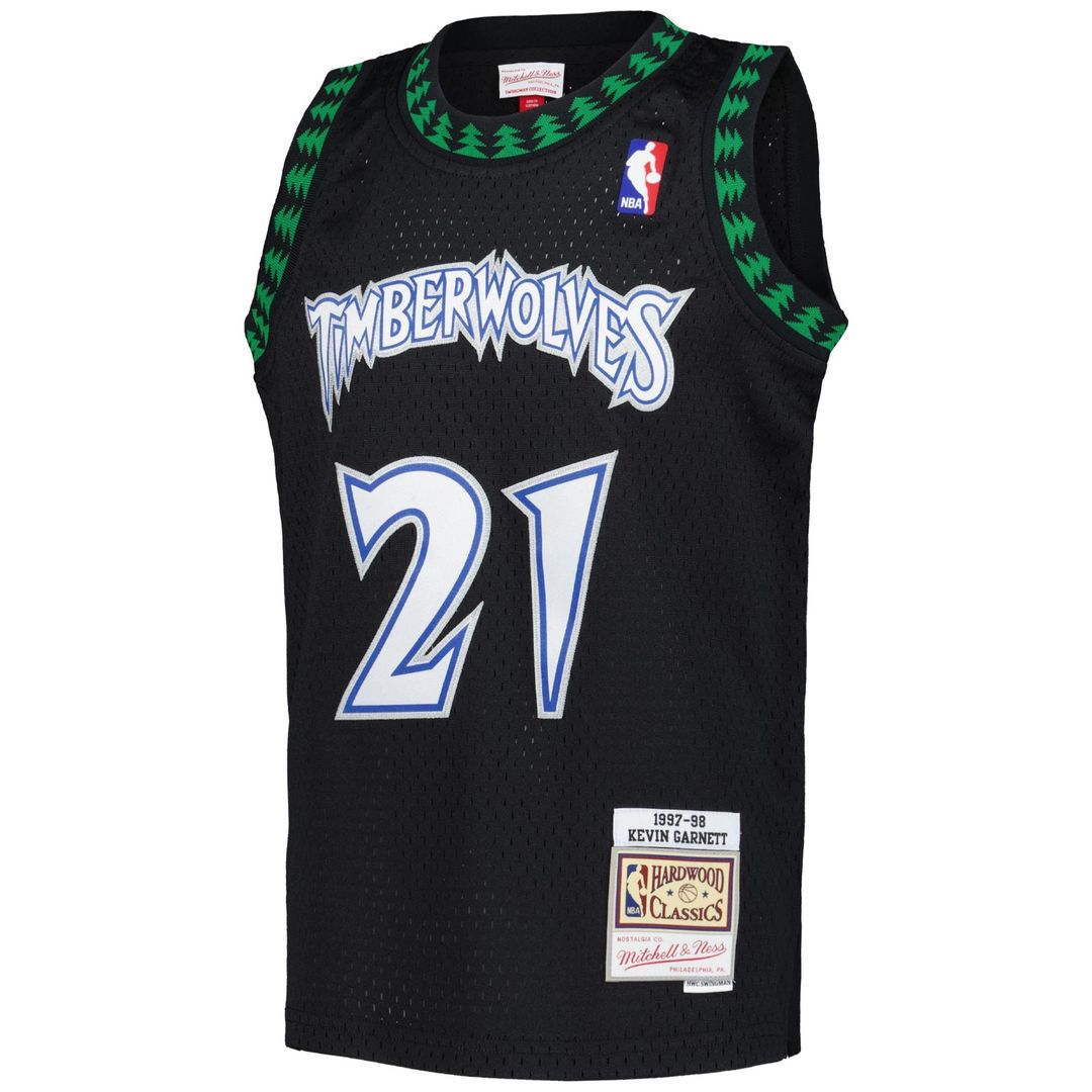 Minnesota Timberwolves Kevin Garnett Mitchell & Ness Youth 1995 - 96 Hardwood Classics Swingman Jersey - Blue