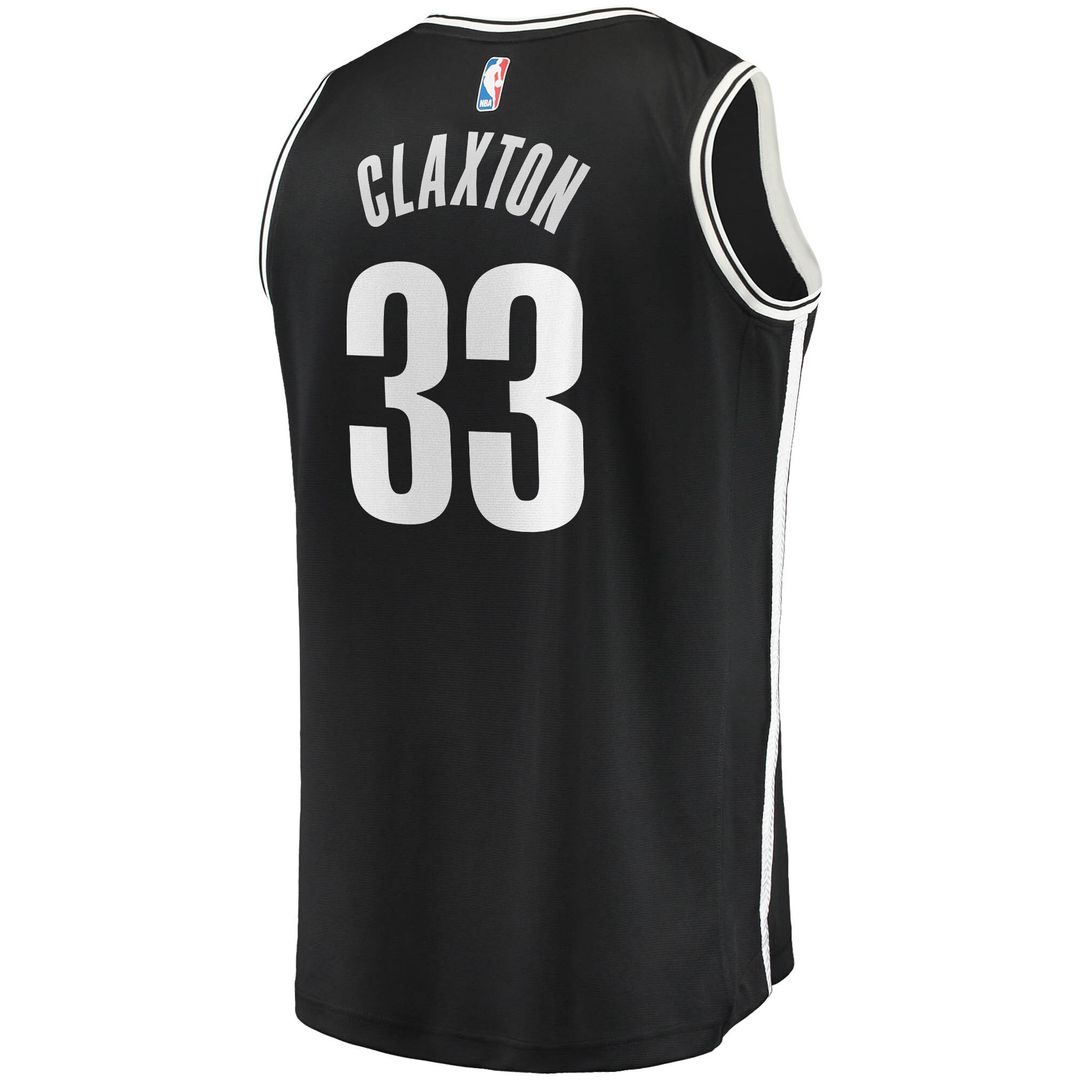 Brooklyn Nets Nicolas Claxton Fanatics Fast Break Replica Jersey - Icon Edition - Black