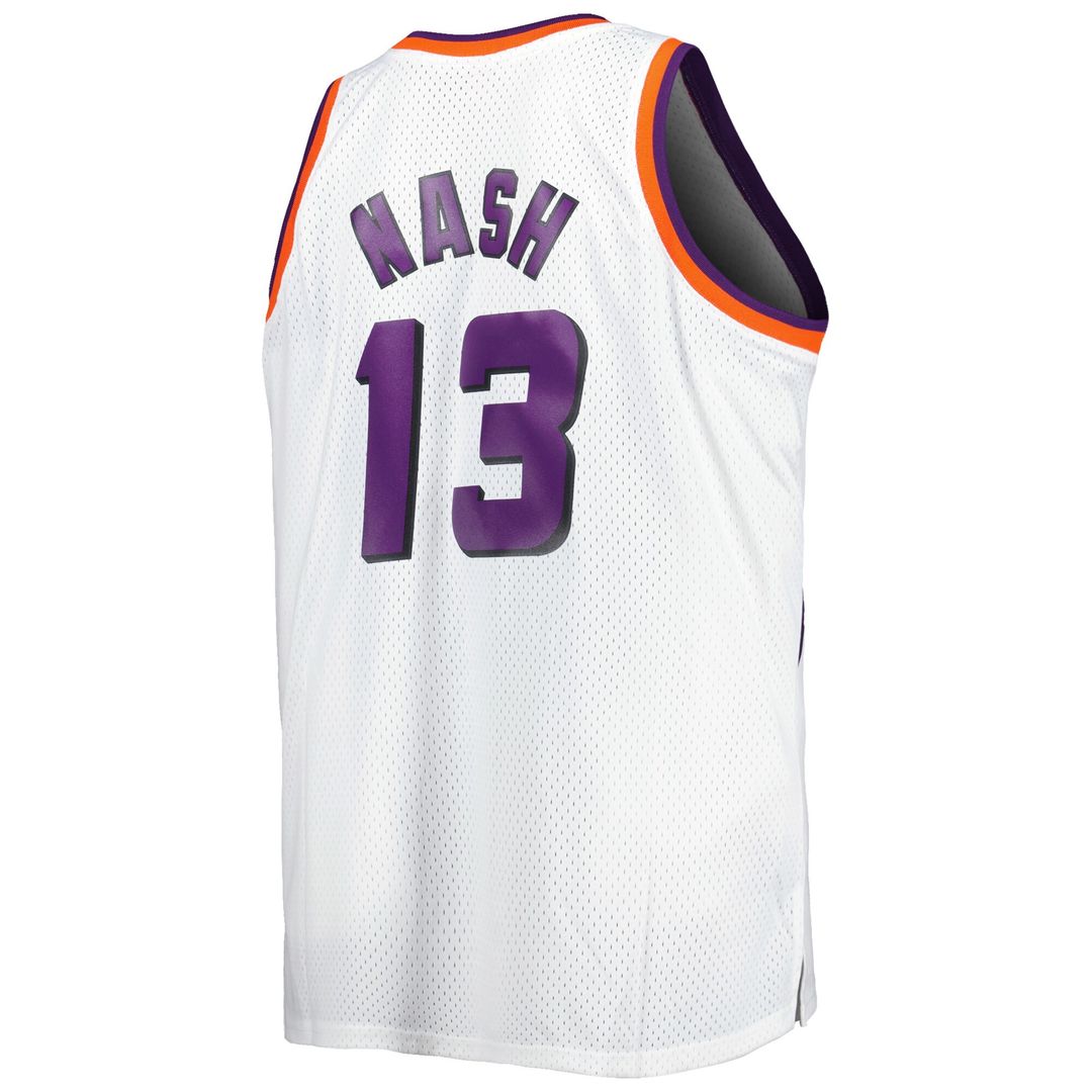 Phoenix Suns Steve Nash Mitchell & Ness Big & Tall Hardwood Classics 1996/97 Swingman Jersey - White